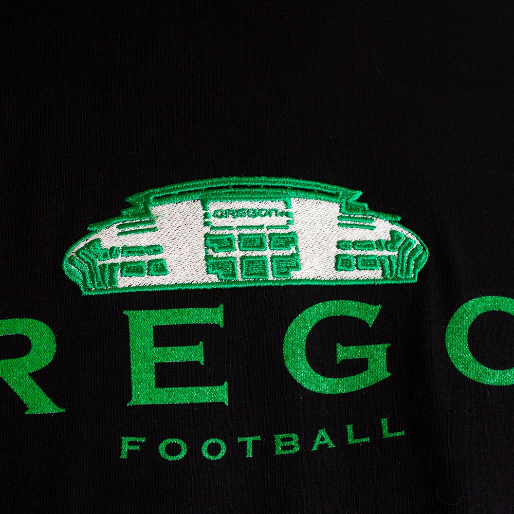 Autzen Stadium, Blue 84, Black, Crew Neck, Men, Unisex, Football, T-Shirt, 692363